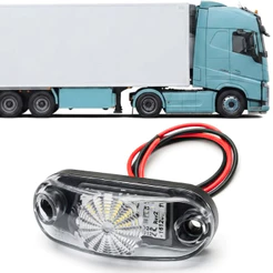 LANTERNA DELIMITADORA UNIVERSAL PLACA BAU CARRETA LED BIVOLT CRISTAL