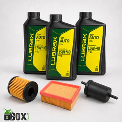 KIT TROCA DE ÓLEO 3 LITRO DE 15W40 LUBRAX + FILTROS (PEUGEOT 206 1.4 8V 2007)
