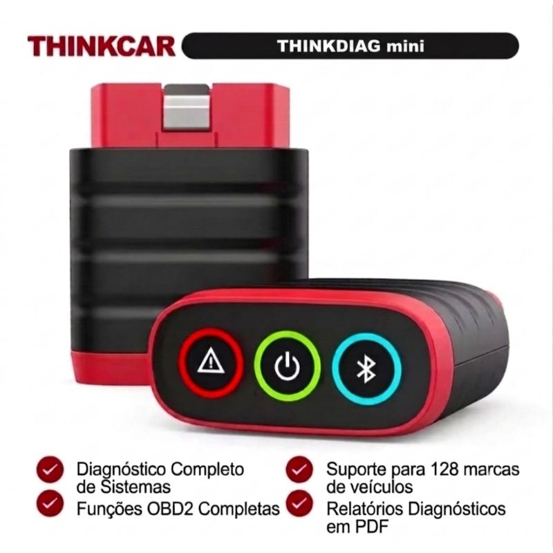 Scanner Thinkdiag Mini Scanner Automotivo e Motos Obd2 thinkcar Scanner em Português bluetooth
