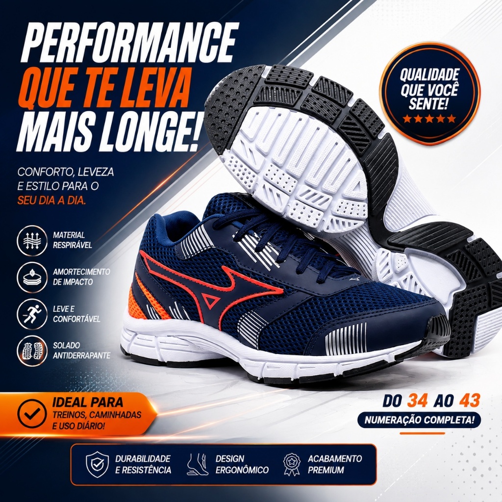Tênis masculino academia treino corrida leve JET caminhada mega oferta