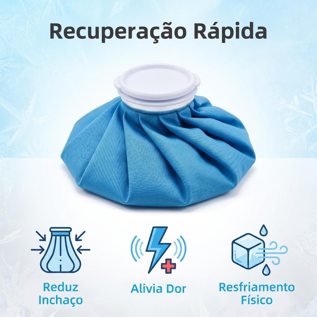 Bolsa de gelo para dores de cabeça e atendimento doméstico