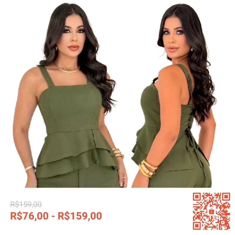 Macaquinho Feminino Curto Duna C/ Bojo e Bolso Costas Abertas de Amarrar Verão Moda Blogueira 2025