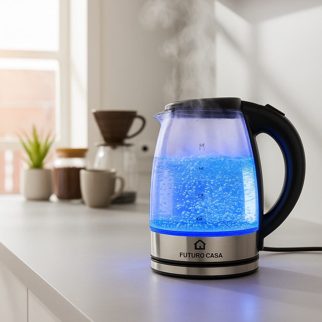 Chaleira Elétrica De Vidro 220v Jarra 1,8 Litros Bule Elétrico1500W Potência Luz Led