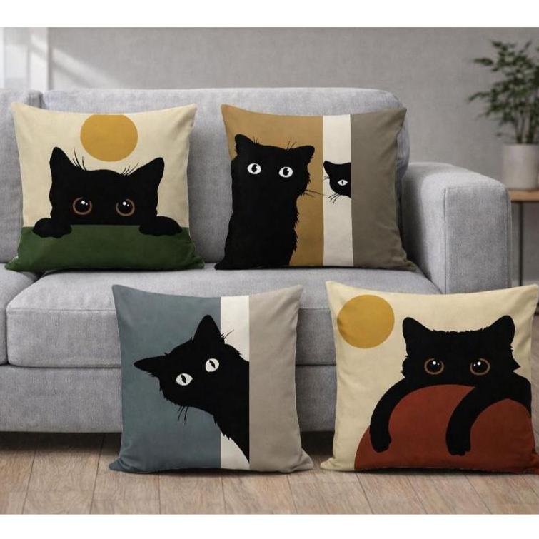 Kit 4 Capas De Almofadas Pet Cachorros e Gatos de 42x42cm - Oferta