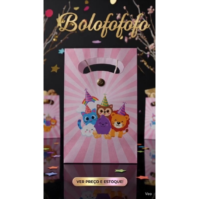 kits sacolinhas bolofofo  , lembranças para festas aniversário infantil