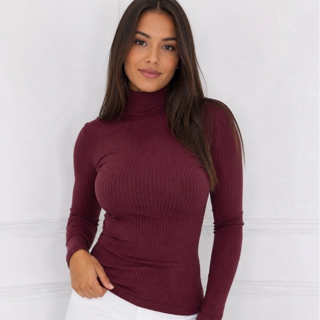 Blusa Cacharrel Feminina Canelada Manga Longa Confortável e Elegante