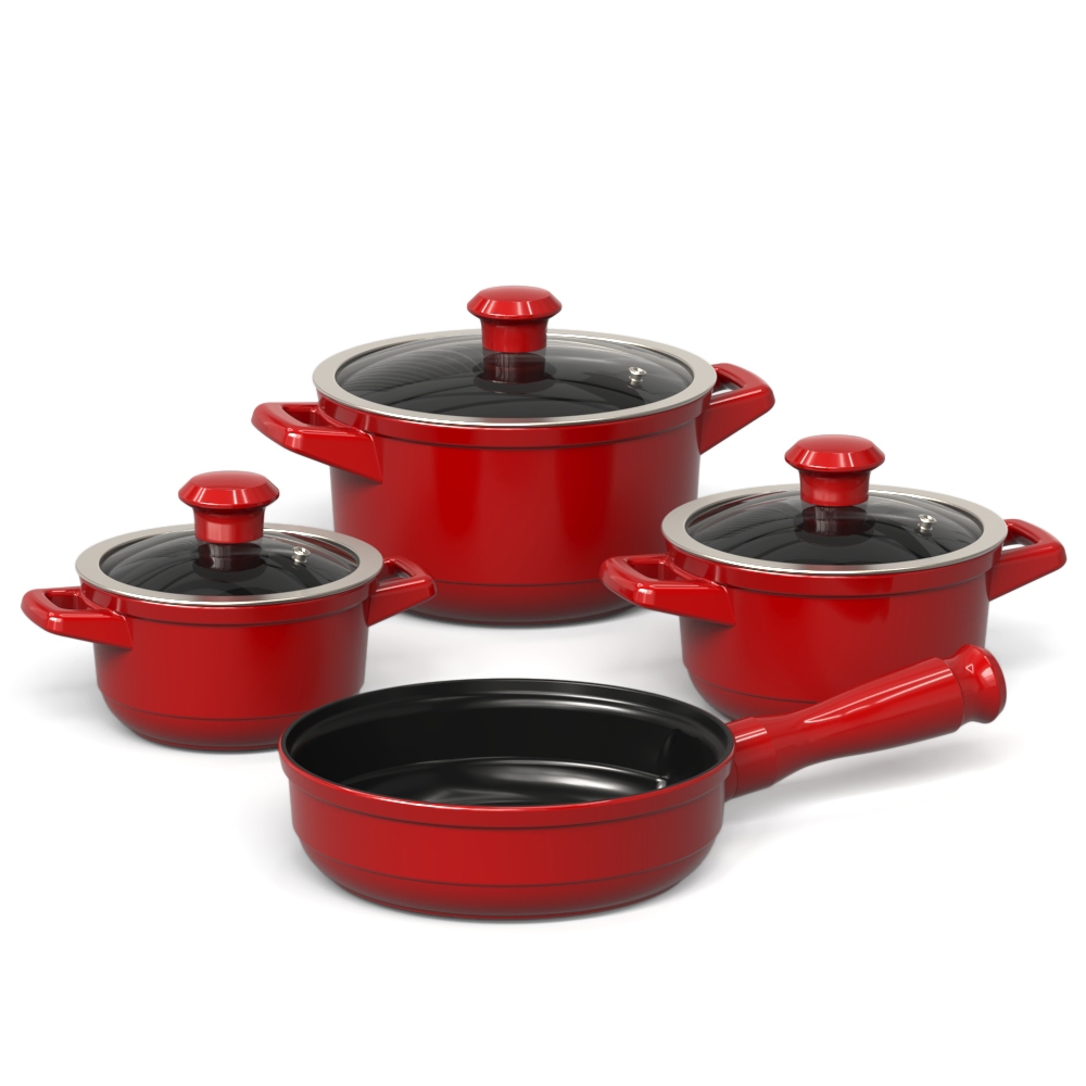 Jogo de Panelas Cerâmica Pura Ceraflame Duo Smart 4 Peças Atóxica Pomodoro