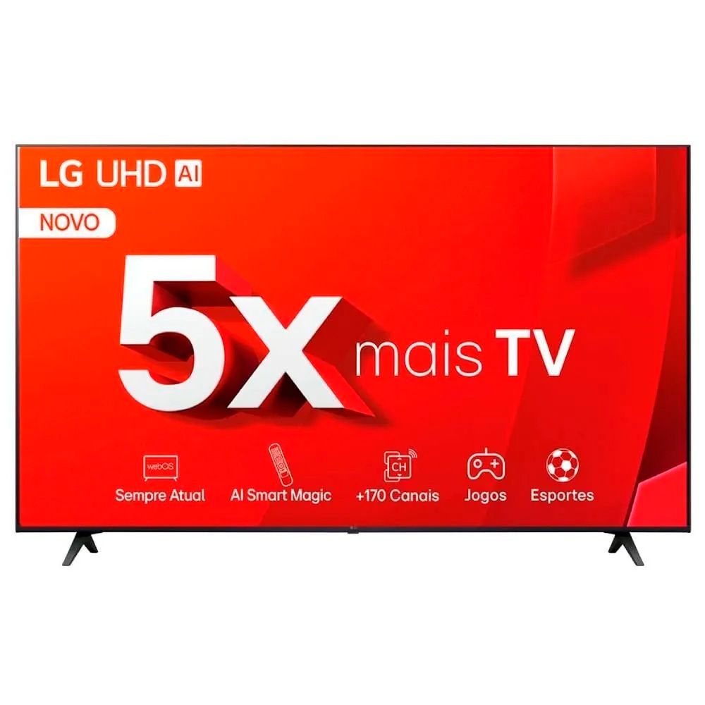 LG Smart TV 65" 4K UHD LED 65UT8050 a5 Gen7 AI Wi-Fi