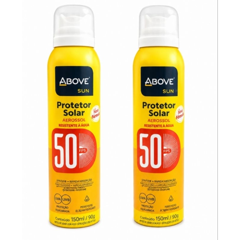 Protetor Solar Above Sun Aerossol Refrescante Fps 50 150ml