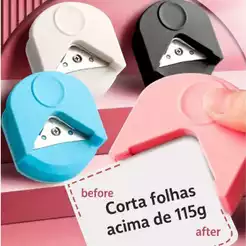 Arredondador de Canto Portátil Cortador de fotos Aparador de papel