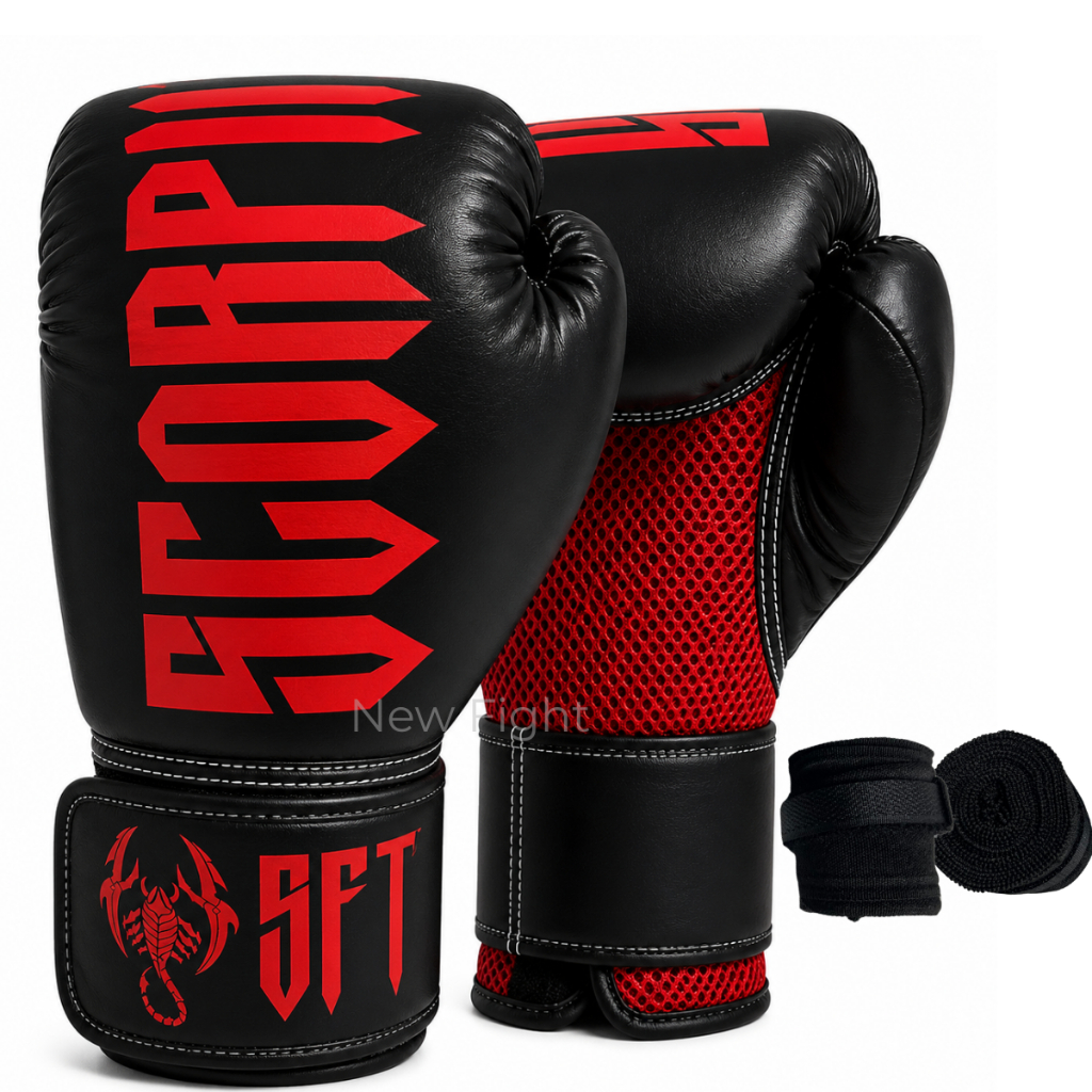 Luva de Boxe Treino Muay Thai Kickboxing + Um Par de Bandagem