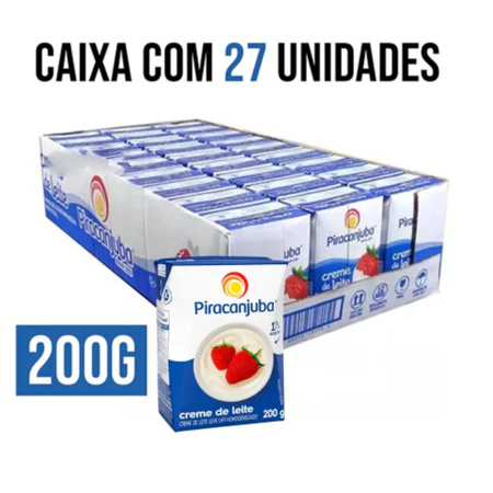 Creme de leite Piracanjuba cx 27 unidades
