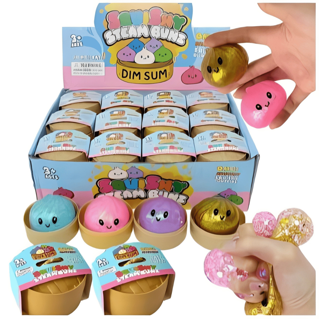 Mini Bolinho Surpresa Dumpling Squisny Antiestresse Sensorial Macio