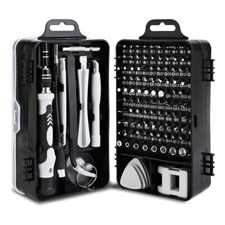Jogo Chaves 115 pcs De Fenda Precisão 1 Kit Ferramentas P/ Manutenção Celular Notebook…