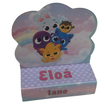 Pegue e Monte Porta Bis Duplo Personalizado BOLOFOFOS CANDY MENINA Lembrancinhas Festas Aniversários Infantil  Mimos