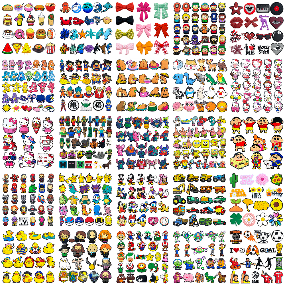 Pingentes decorativos para chinelo, botões DIY enfeites compatíveis com Bubble Slide adulto e infantil
