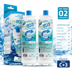 Kit 2 Refil Filtro PB603 Compatível IBBL FR600 E-Due Evolux BDF300 PFN2000