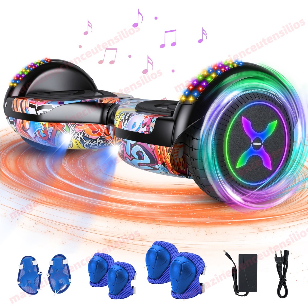 Hoverboard Camuflado C/ Led Colorido E Música Bluetooth