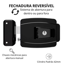 Fechadura Elétrica Reversível AL100R AGL