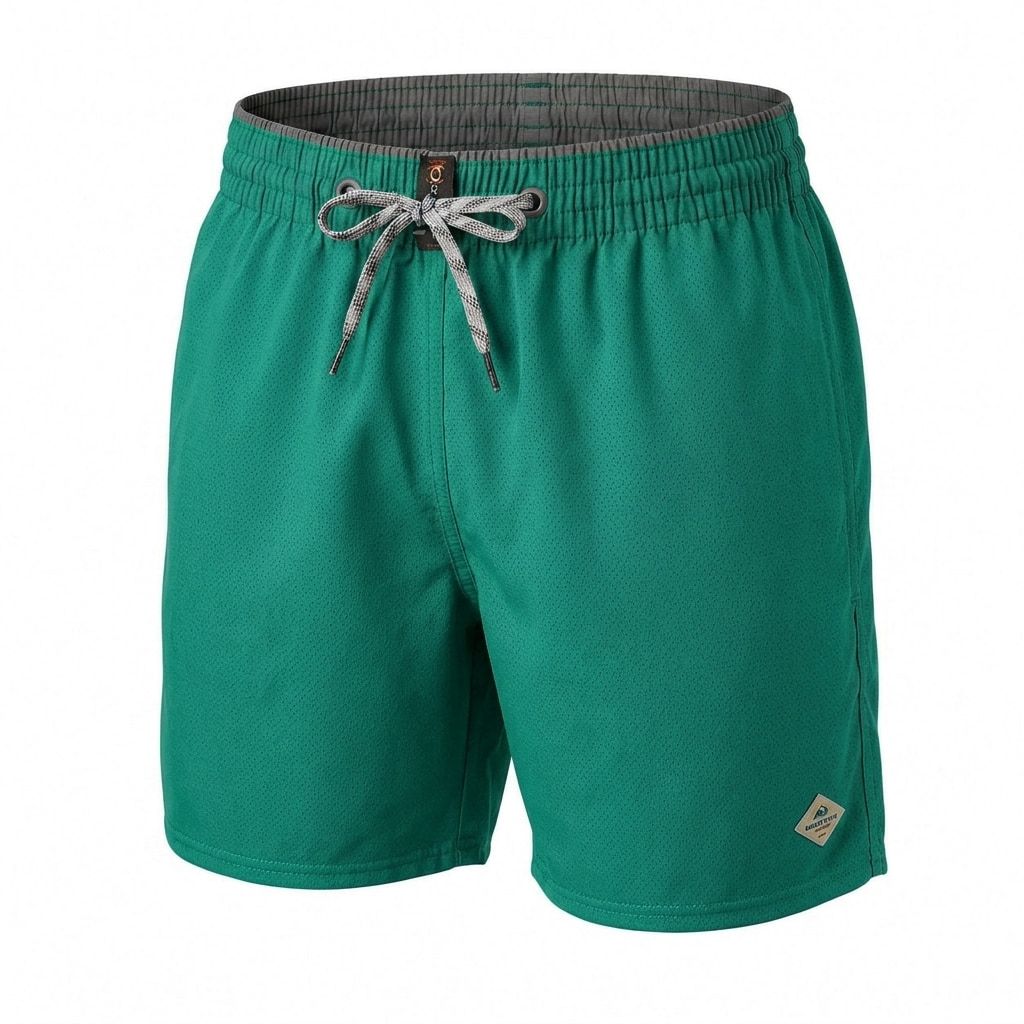 Kit 3 Short Microfibra Tactel Masculino Premium Cós Elástico Cordão Bolsos Praia Casual