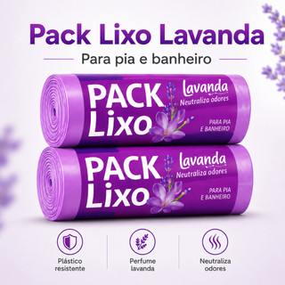 Sacos de Lixo Lavanda: Frescor Duradouro! 🌸