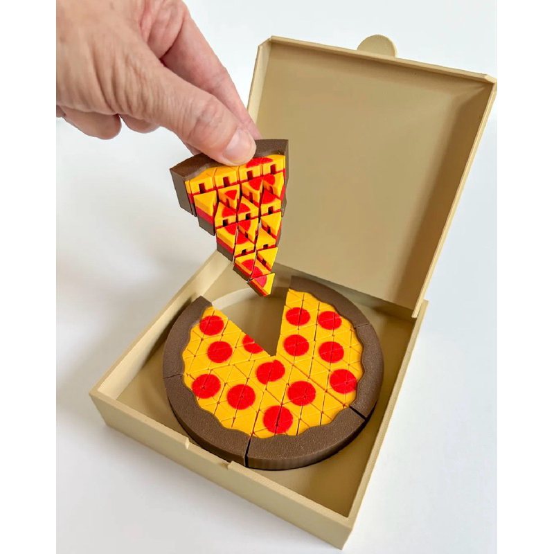 Pizza Sensorial Articulada Montessori , Brinquedo Fidget Antiestresse , Coordenação Motora