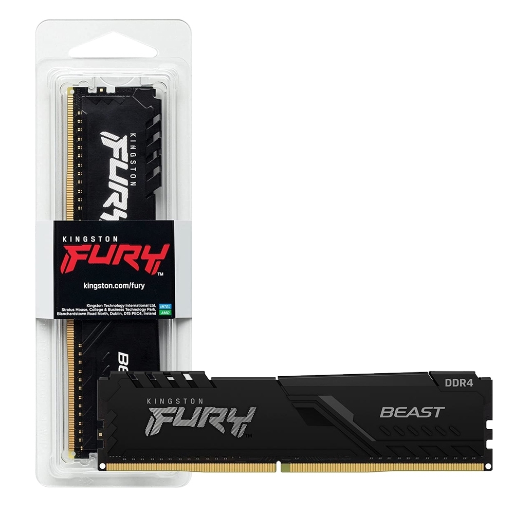 Memória RAM Kingston 8GB DDR4 3200MHz PC4-25600 Desktop CL22 DIMM