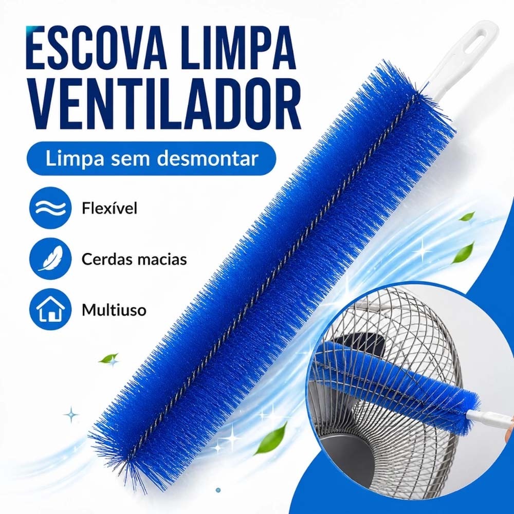 Escova Limpador De Ventilador Espanador De Pó Flexível Para Limpar Ar Condicionado Janela Ajustável