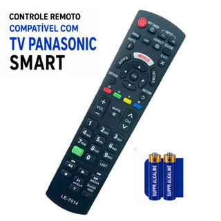 Controle Remoto TV Panasonic Smart Viera Com Teclas Netflix e Ultra VIvid