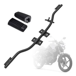 Kit Estribo Central com Borracha Factor 125 150 2016 a 2024 Fazer 150 2014 a 2016 Preto Maciço