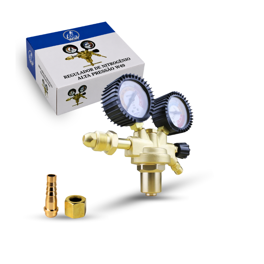Regulador De Alta Pressão Para Cilindro Nitrogênio 1000 Psi