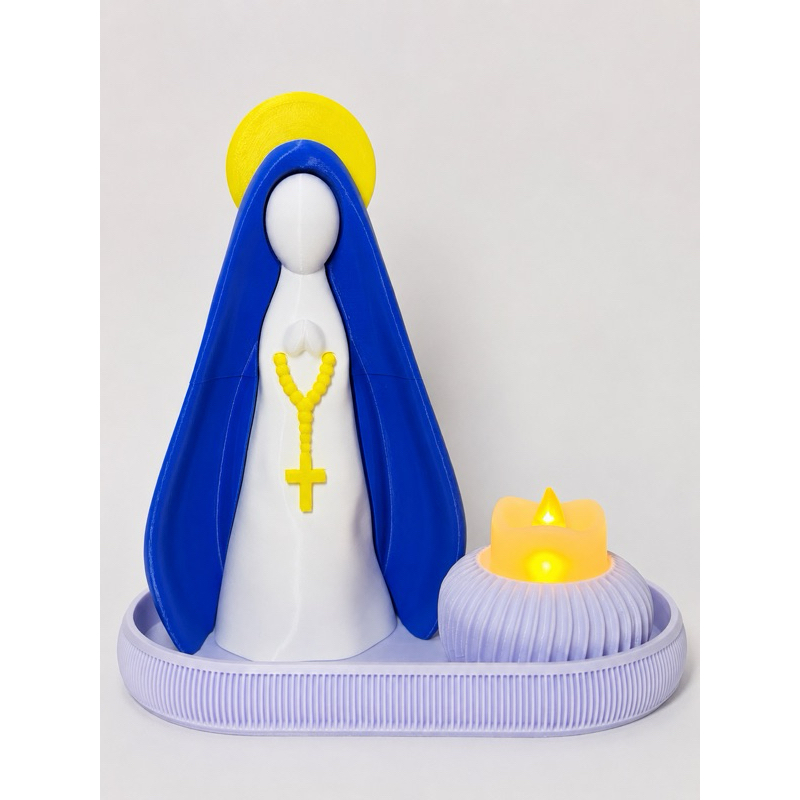 Nossa Senhora Aparecida 3D | Imagem Religiosa Decorativa | Presente