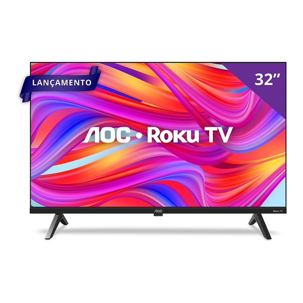 Smart Tv Aoc 32" Hd Led Wi-fi Roku Quad Core 32s5155