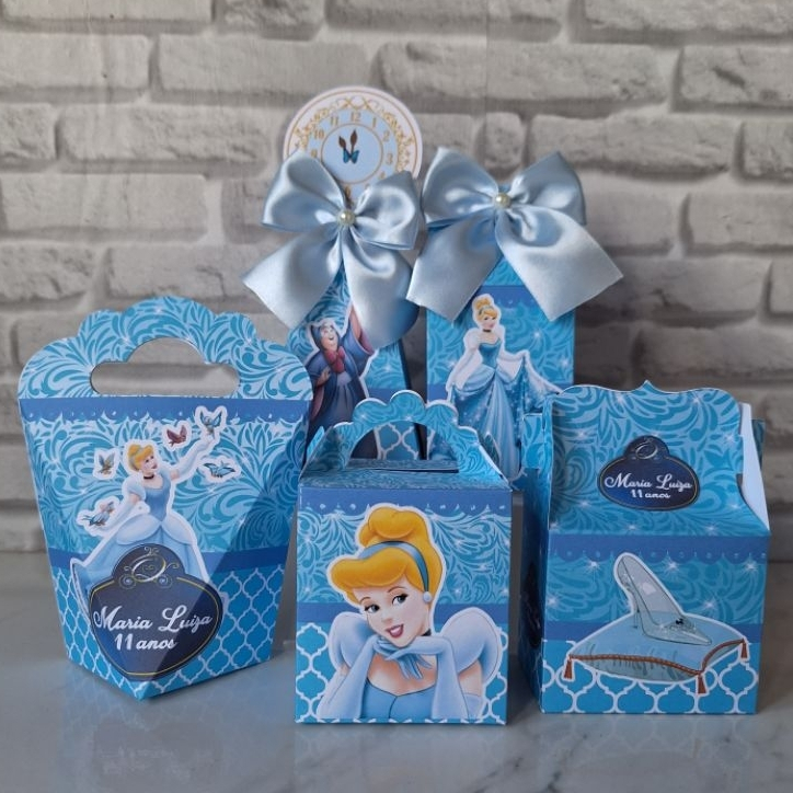 ENVIO RÁPIDO Kit Festa Cinderela Personalizados Lembrancinhas Festa Infantil Aniversário