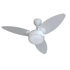 Ventilador de Teto Ventisol Elluz Inverter 3 Pás MDF Controle Remoto Bivolt Branco Cinza 6 Velocidades