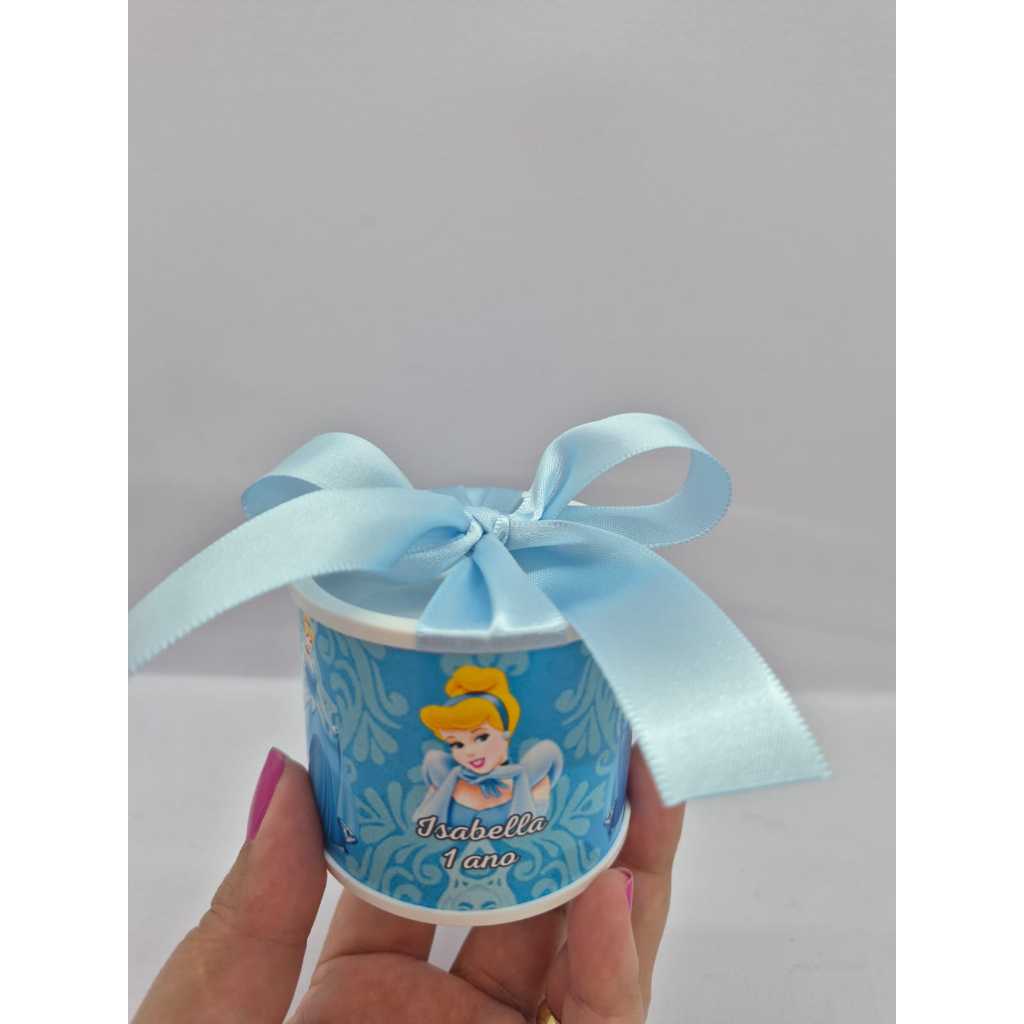 KIT TUBOLATAS Personalizadas CINDERELA Lembrancinhas Mimos Maternidade/ Aniversário/Chá de Bebê