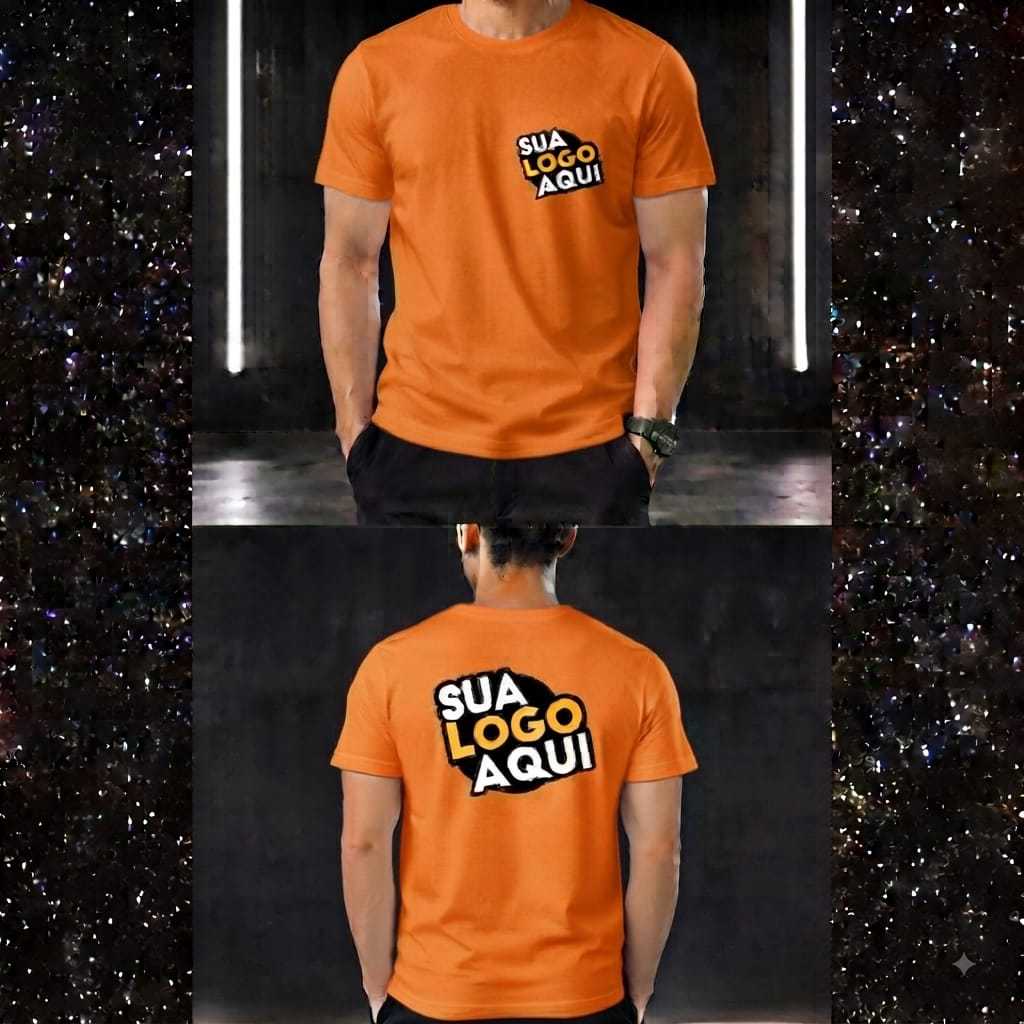Camiseta Basica Personalizada do seu jeito  Estampada Uniforme Empresa 100% Algodão Logo