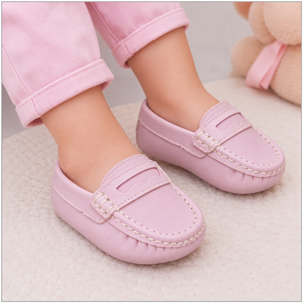 Mocassim Infantil Bebê Menina Sapato Confortável Social Casual Festa Passeio Elegante