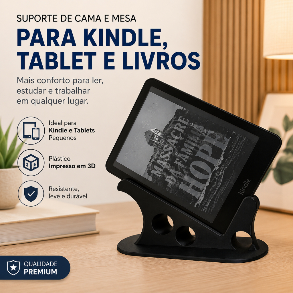 Suporte De Cama E Mesa Para Kindle Tablet Livro Apoio De Leitura Paperwhite Oasis Universal
