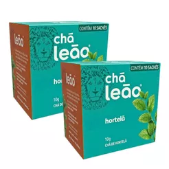 Kit 2un Chá Hortelã Leão 10 Sachês