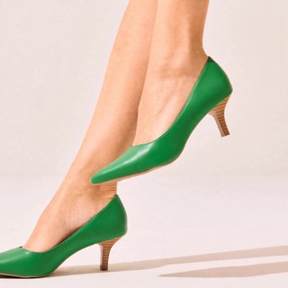 Scarpin Salto Médio Verde Bandeira