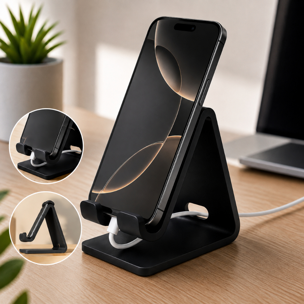 SUPORTE CELULAR UNIVERSAL DE MESA PARA IPHONE SAMSUNG XIAOMI SMARTPHONE CASA SAL