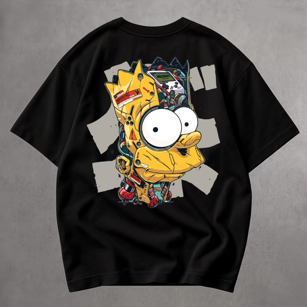 Camiseta Masculina Oversized Algodão T-shirt Unissex Streetwar Toque Leve Confortável Gangster Style Algodão Premium