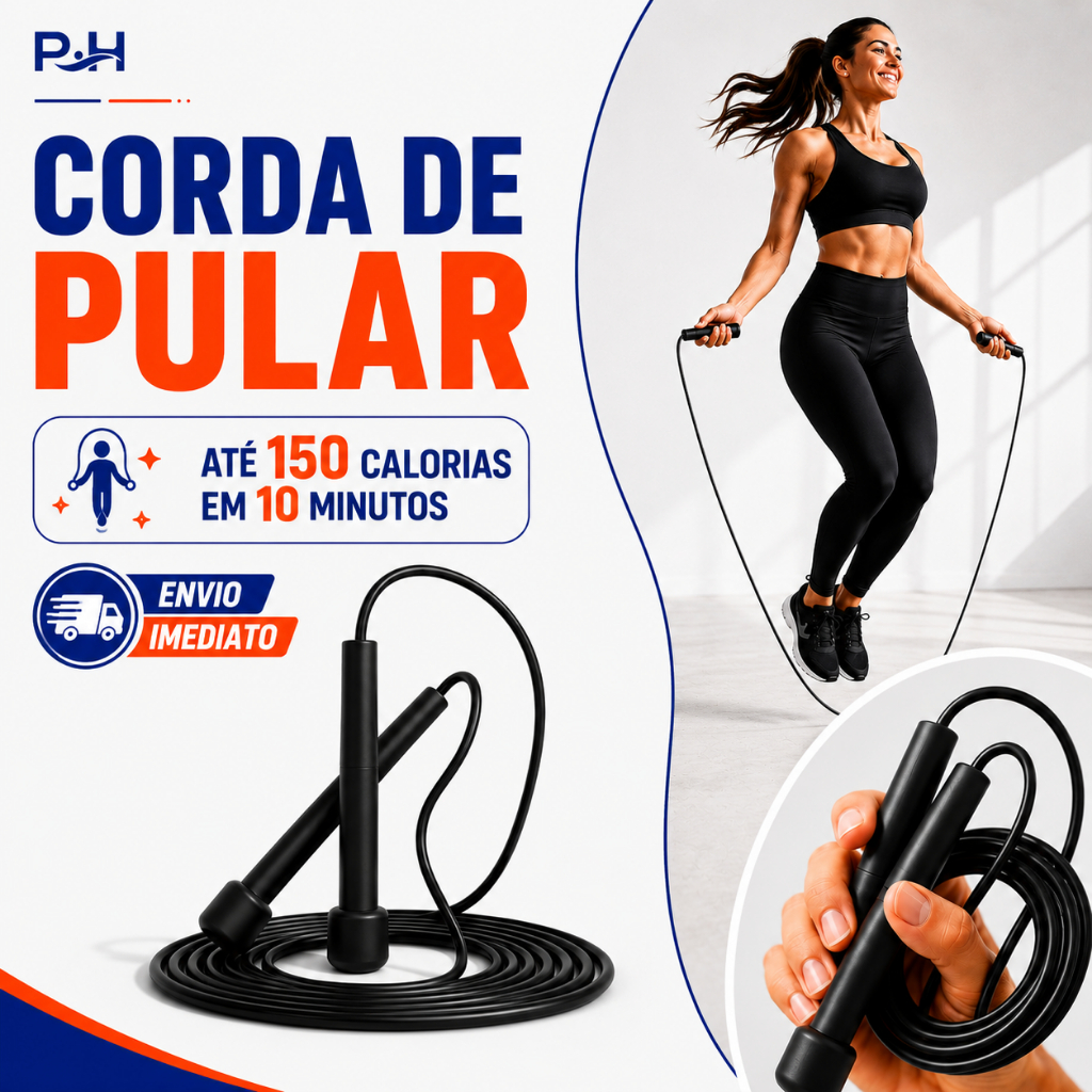 Corda de Pular Profissional Ajustável 2,80m para Treino Fitness Cardio Casa Academia - Speed Rope