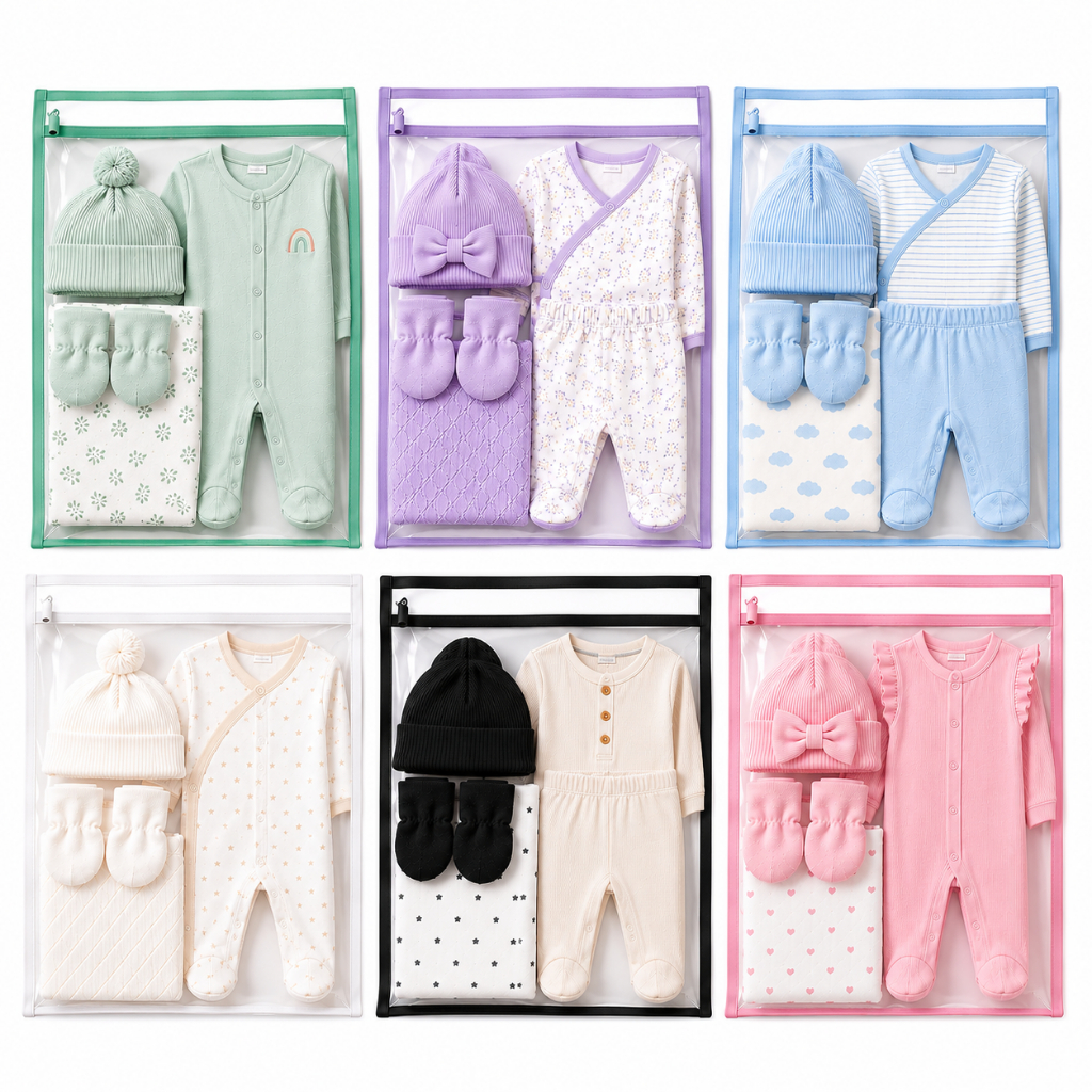 Kit 5 Saquinho Saco Maternidade Bebê Organizador Roupas Limpas E Sujas Escolas Creche