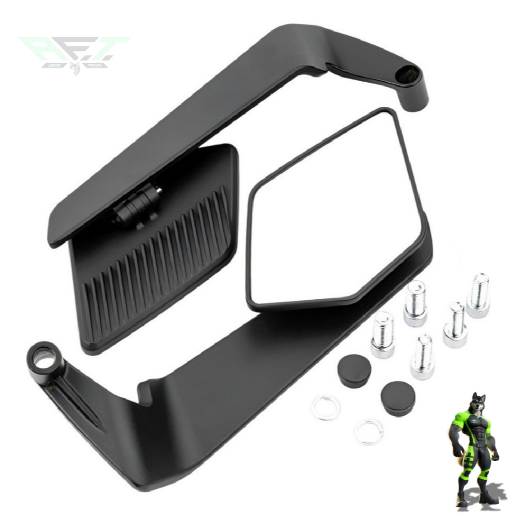 New Airfoil Retrovisor Asa De Vento Universal PAR COMPATIVEL COM MOTOS HONDA YAMAHA TODAS