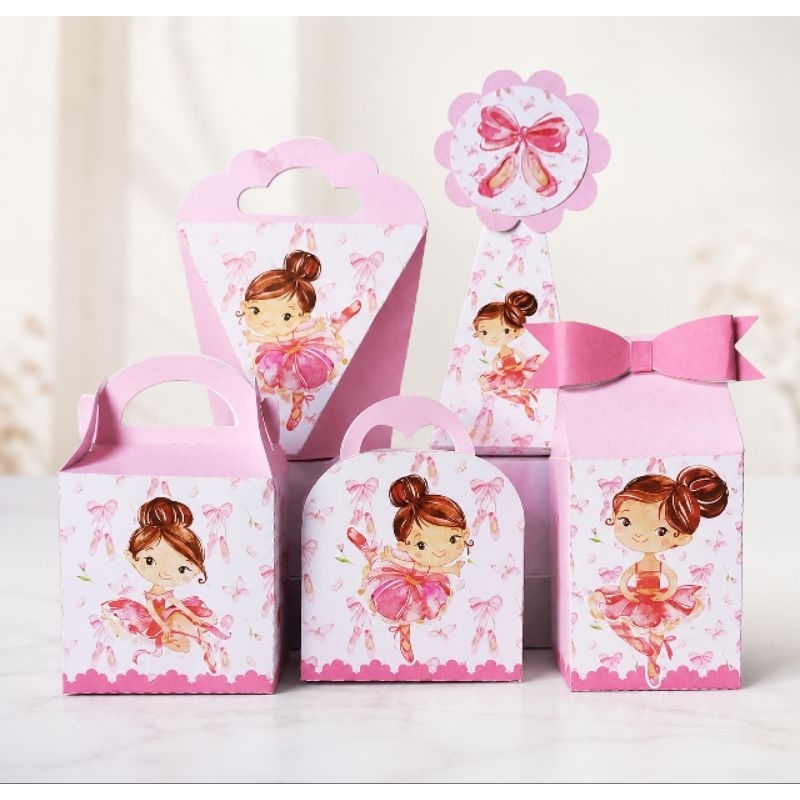 Caixinhas Bailarina - Kit  Caixinhas Personalizadas Bailarina para decoração e lembrancinhas aniversario