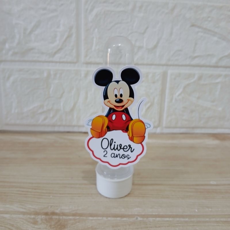 Aplique Para Tubete Mickey Vermelho Personalizado - Lembrancinha de Festa - Aniversário - Decoração