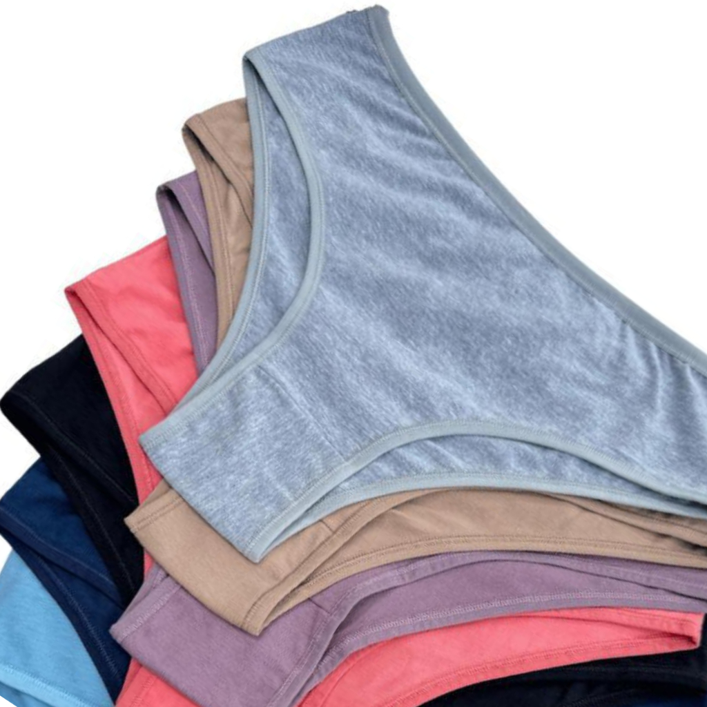 Kit Calcinhas Algodão Feminina Confortável  Forro Antialérgico Respirável
