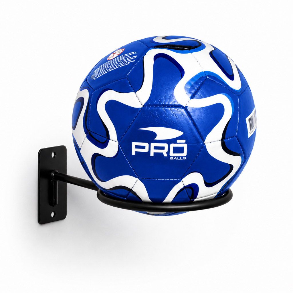 Suporte Bola Futebol Basquete Vôlei + Parafusos e Buchas Aço Reforçado 14x14cm